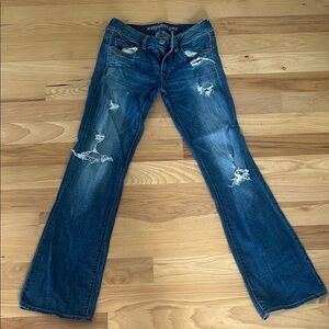American Eagle Outfitters Women's Flare Jeans in Blue